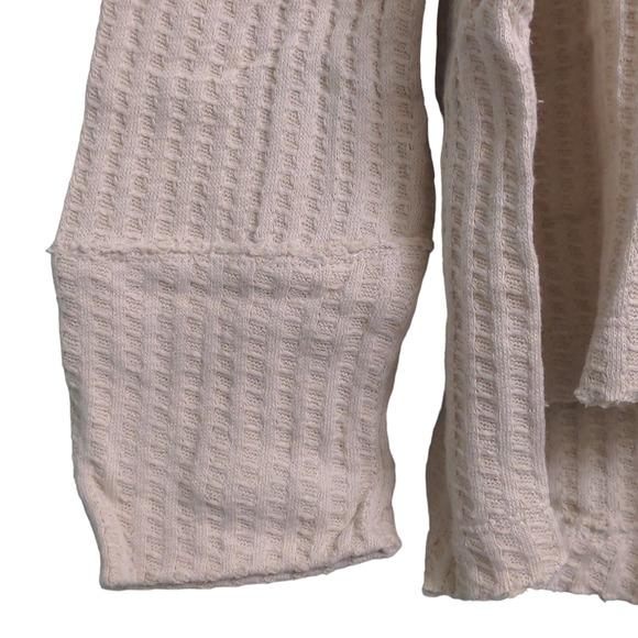 Free People Juicy Long Sleeve Top Stone Cold Cowlneck Crossover Oversized L New - Picture 3 of 11